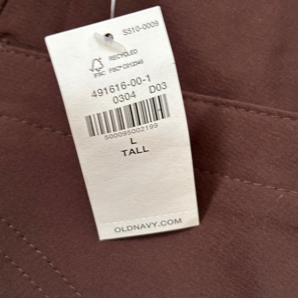 Old Navy Women’s Brown color  Stretch Tech Quick Dry Pants Size L Tall NWT - Picture 2 of 4